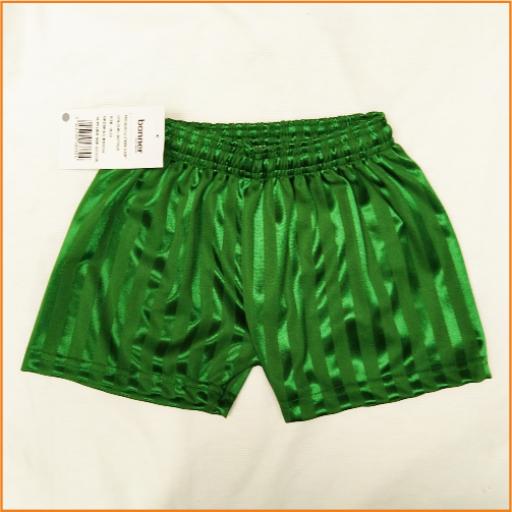 Green P.E. shorts