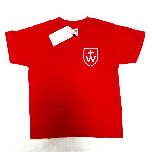 The Weald P.E. T Shirt, red